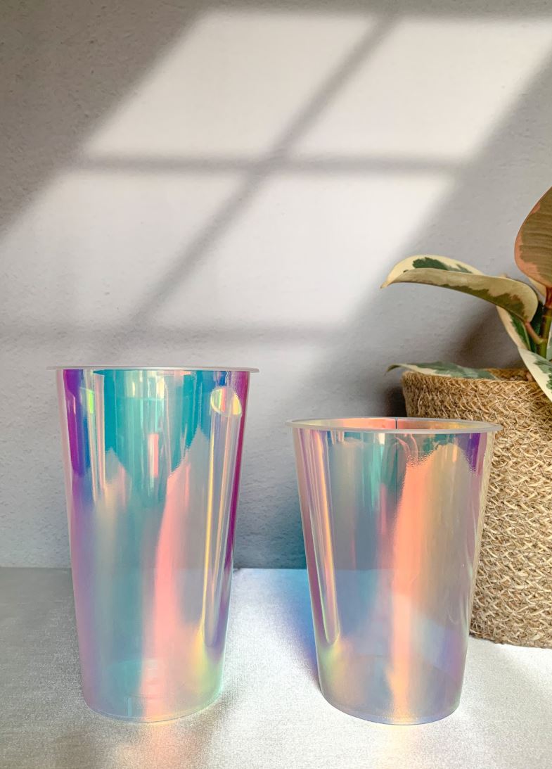 10er Set Holografische Außentöpfe für Pflanzen