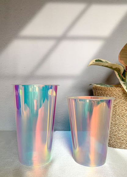 10er Set Holografische Außentöpfe für Pflanzen