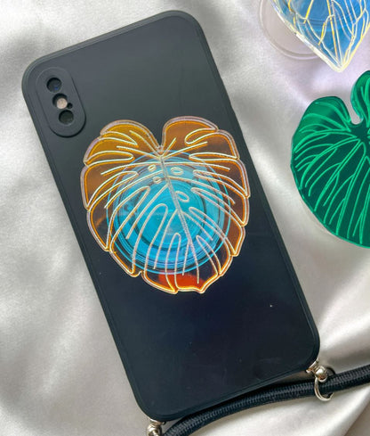 Holografischer Pflanze Handygriff