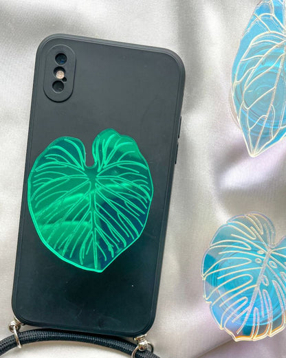 Holografischer Pflanze Handygriff