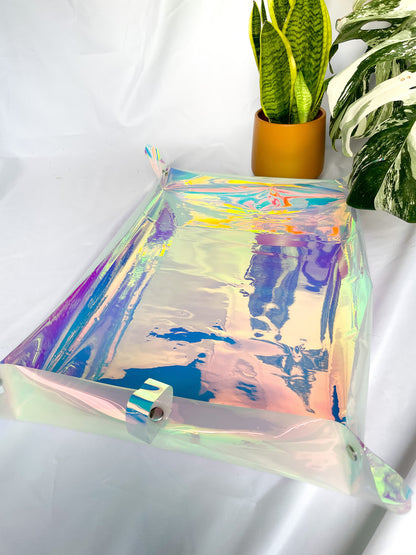 Holografische Umtopfmatte für Pflanzen