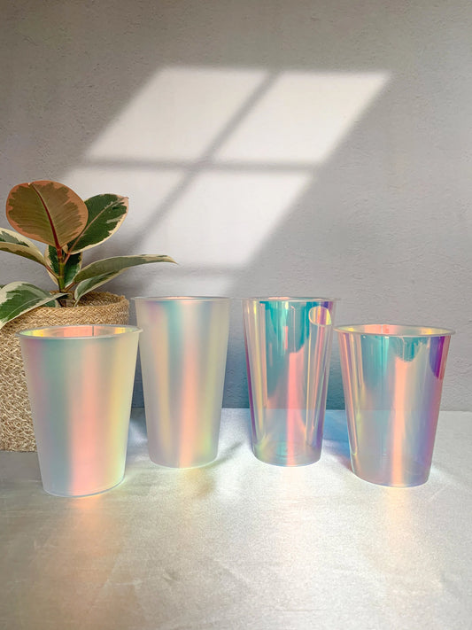 10er Set Holografische Außentöpfe für Pflanzen