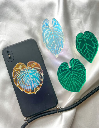 Holografischer Pflanze Handygriff