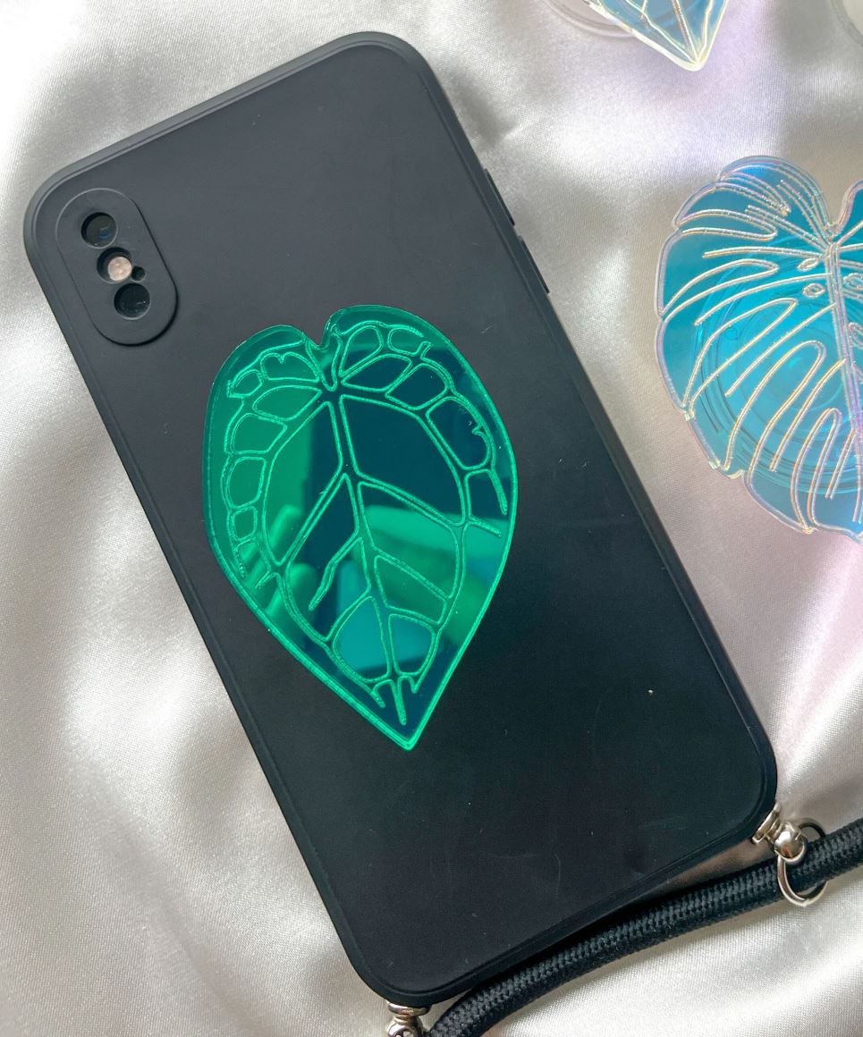 Holografischer Pflanze Handygriff